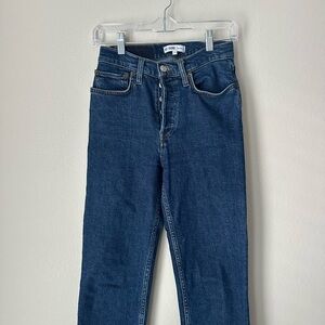 Re/Done size 25 high rise stove pipe jeans